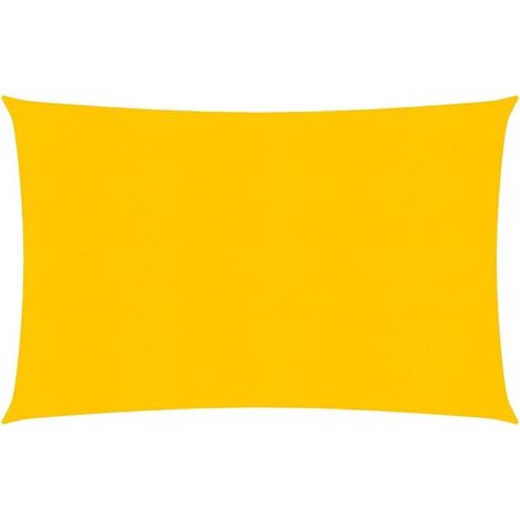 Voile d'ombrage - Toile solaire - Voile de parasol 160 g/m² Jaune 3x4,5 m PEHD Chic-408179 (1/5)