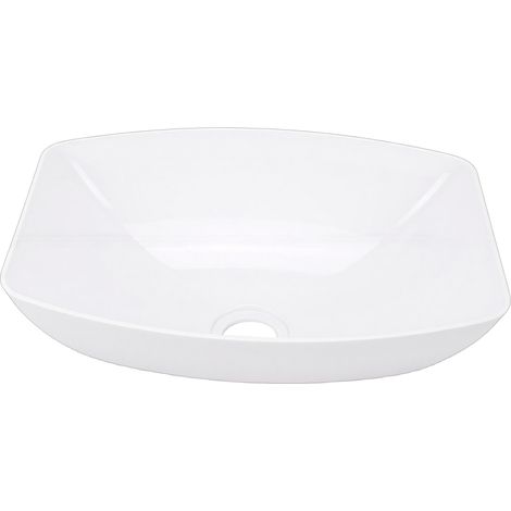 Lavabo de salle de bains en acrylique pour camping-car, 15.58x11.72x5.61/5,02 pouces, lavabo de comptoir pour camping-car, Yachts, bateaux avec sortie de vidange de 50mm (1/5)