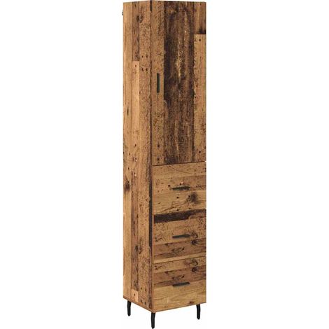 Maison Exclusive - Alacena Madera Vieja 34,5 x 34 x 180 cm Madera