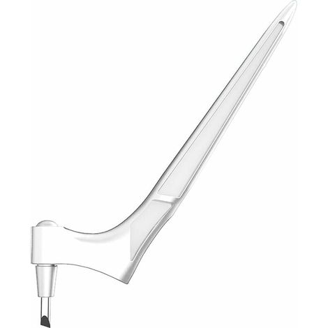 Cúter giratorio de 360°, cuchillo de precisión giratorio, cuchillo manual, cortador de papel para scrapbooking y carpintería – Blanco (1/5)