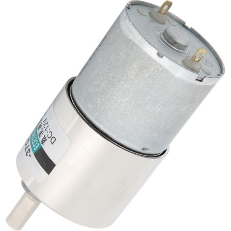 Moteur à engrenages CC micro 12V 20tr/min, couple élevé, aimant permanent, petit moteur lent XD37GB3530 avec support (1/5)