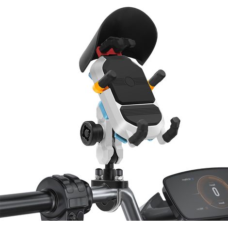 Support de téléphone pour moto, étanche, antivol, Rotation à 360 °, guidon de moto pour 3.5 à 6.5 pouces (1/5)
