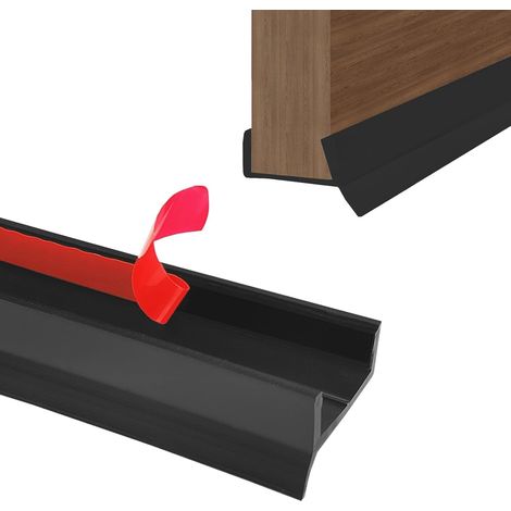 Plinthe de cuisine, joint d'étanchéité de 2 m, profilé de plinthe, autocollant pour bord de porte de 15/16/17/18 mm d'épaisseur de bois, plinthe de cuisine, en caoutchouc de silicone avec lèvre (1/5)