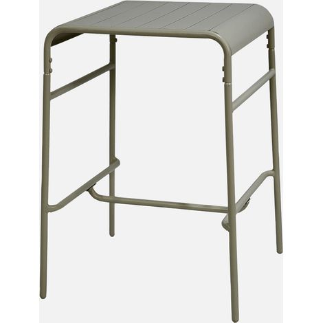 Tavolo da giardino a 2 posti in metallo 70x70cm (1/5)