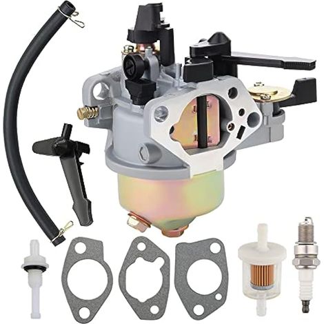 Compatible avec le carburateur GX390 avec joint de ligne de filtre à carburant pour moteur Honda GX 390 GX340 13HP 11HP 16100-ZF6-V01 (1/2)