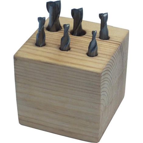 Jeu de 6 fraises 2 coupes de finition HOLZMANN ffs6