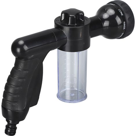 Pulvérisateur à mousse 8 modes réglables, pistolet d'arrosage multifonction pour plantes, buse de jardin portable (1/5)