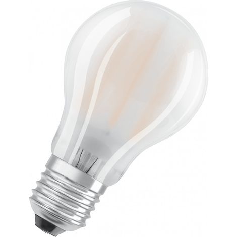 OSRAM LED-Lampe, Sockel: E27, Warm White, 2700 K, 7 W, Ersatz für 60-W-Glühbirne, matt, LED BASE CLASSIC A (1/4)