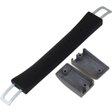 Poignée de bagage multifonctionnelle de 15.5 cm série 115B B007 pour valise noir MNS (1/2)