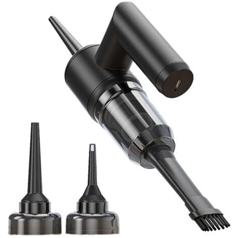 Aspirateur de Voiture 4 en 1 à Charge avec Grande Aspiration, Souffleur, Aspirateur de Ménage Noir (1/5)