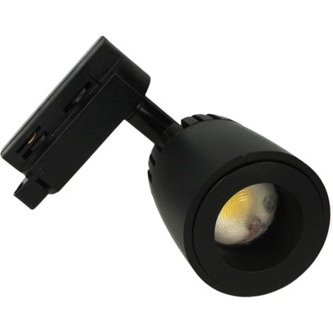 Faro Lampada Led A Binario 10W Bianco Caldo 2700K Angolo Luce Regolabile Da 24 a 60 Gradi Corpo Carcassa Nero (1/3)