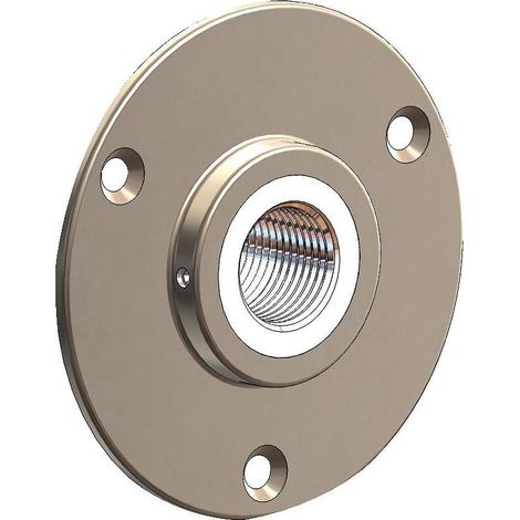 1 applique pour robinet d'arrosage, finition nickelée, entrée et sortie F15x21, fixation murale verticale, pour robinets Oslo