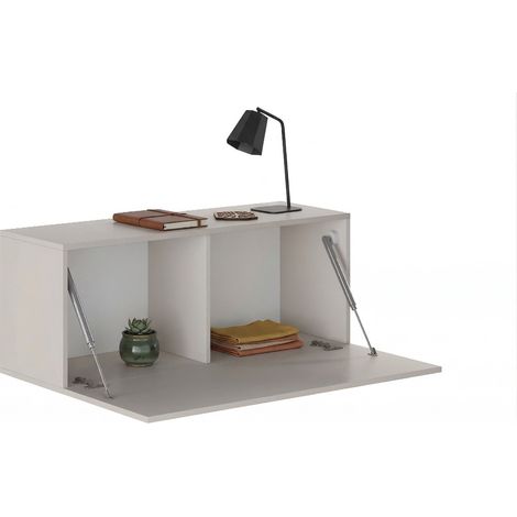 Mobile Pensile Pimonte, Modulabile, un Ripiano, Un'anta, 100x40h cm Beige