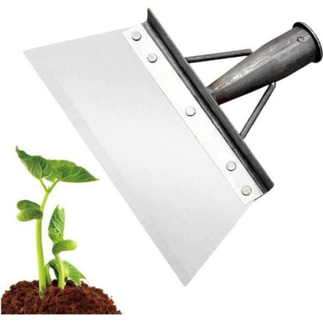 Pelle - Acier Inoxydable - Pour Nettoyage Cour Jardin Terrasse Carrelage - Tête Détachable - 1 Pièce (1/5)