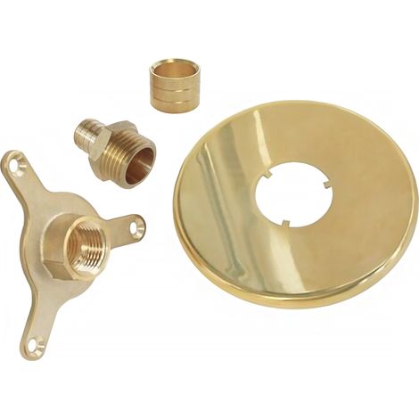 Applique arrosage laiton 16mm femelle 1/2 – Raccordement à sertir – Pression max 6 bar – Température 5° à 90°C