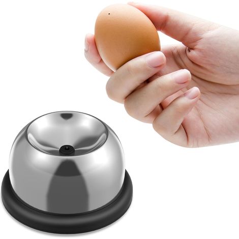 Perforador de huevos de acero inoxidable, perforador de huevos de 1 orificio, separador de huevos, práctica herramienta de cocina para huevos crudos y duros con mango ergonómico (1/5)