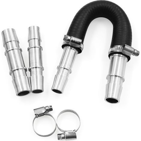 Zoternen Kit de dérivation de radiateur de chauffage de moteur avec tuyau de 5/8'' 3/4'' compatible avec la plupart des tuyaux courants (1/5)