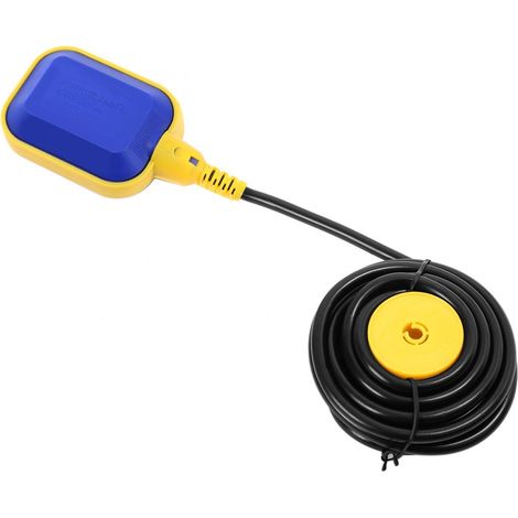 Interrupteur à Flotteur avec Câble de 10m, Interrupteur de Niveau D'eau, Pompe Submersible avec Flotteur intégré pour Fosse Septique, Pompe de Puisard, Réservoir D'eau (1/5)