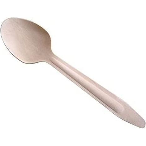 GREENBOX - Cucchiai usa e getta, ecologici, in legno, posate in legno, cucchiaio da zuppa, posate usa e getta, biodegradabili e compostabili, 100 pezzi da 16,5 cm