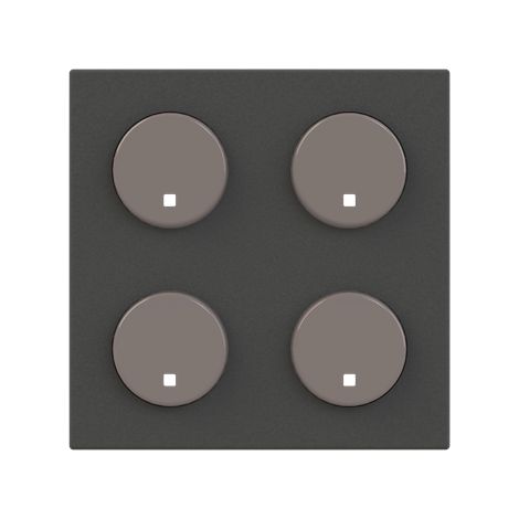 free@home Enjoliveur pour commande 4 touches anthracite 2CLA222640N1802 ABB 590232 (1/3)