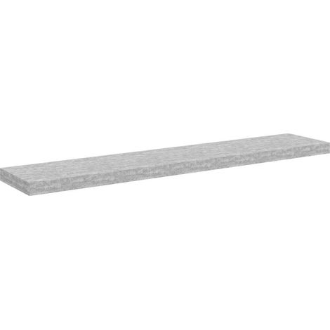 Scaffale a Parete Grigio Cemento 120x23,5x3,8 cm in MDF vidaXL