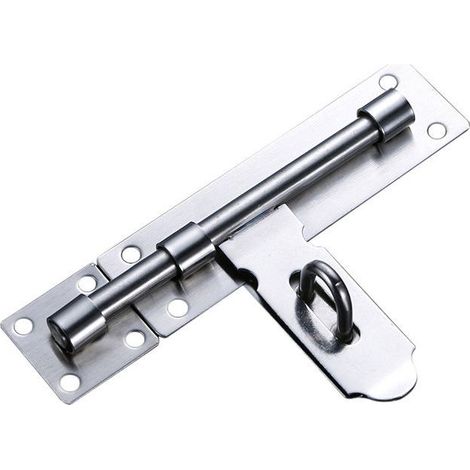 Loquet de Porte Serrure Porte Verrou Loquet Porte Loquet de Verrou Boulon à Glissière Loquet de Portail en Acier Inoxydable pour Entrepôt Garage Grange Portail Cour Porte (1/5)