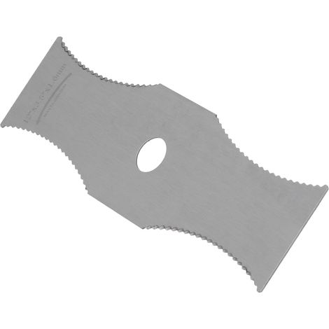 Lame de tondeuse à gazon arquée en acier blanc, lame de désherbeur, accessoires et pièces pour coupe-bordures avec dent de scie