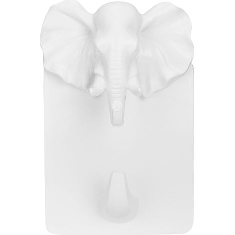 Support mural en résine en forme d'éléphant multifonctionnel, crochet adhésif pour salle de bain (1/5)