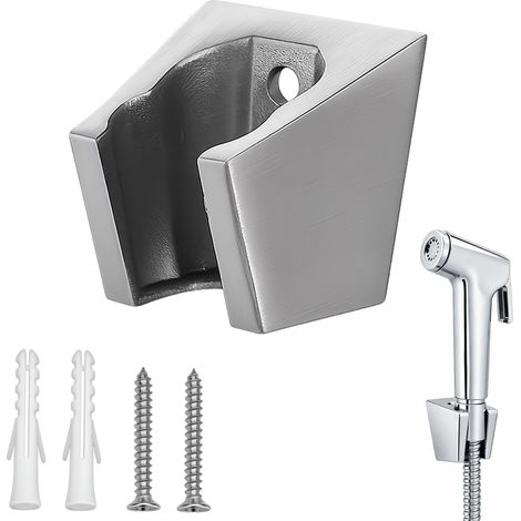 Support Pommeau de Douche en Inox, Accroche Pommeau de Douche et Support Douchette pour Salle de Bain Moderne, Installation Simple avec Matériau Inox Durable (1/5)