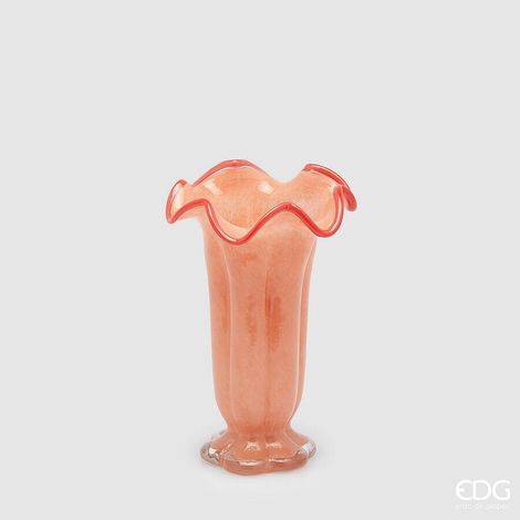 EDG Enzo De Gasperi Vaso Campanula H 25 Cm D 16 Cm Orange