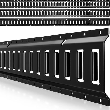 VEVOR Kit de Amarre E-Track, Paquete de 4 Rieles de 2346 mm, Capacidad de Carga de 909 kg, Sistema de Amarre para Furgonetas, Remolques, Garajes y Herramientas de Taller, Correas no Incluidas (1/5)