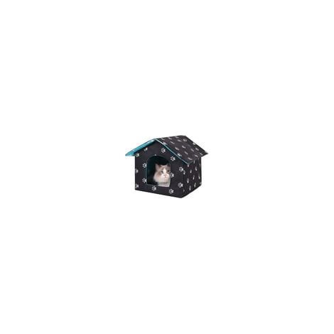 Niche Chat Extérieur, 40 x 38 x 35 cm Maison pour Chat Exterieur, Pliable, Étanche, Maison pour Chat Exterieur Hiver, Niche Chat Exterieur, pour Chats Sauvages, Chats Errants d'Extérieur (1/5)