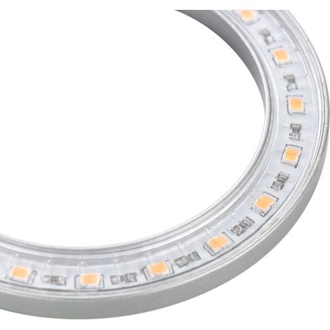 Lampe de croissance pour plantes avec logo personnalisable, LED à spectre complet, lumière du soleil simulée, usage intérieur, support télescopique en forme d'anneau pour plantes grasses. (1/5)