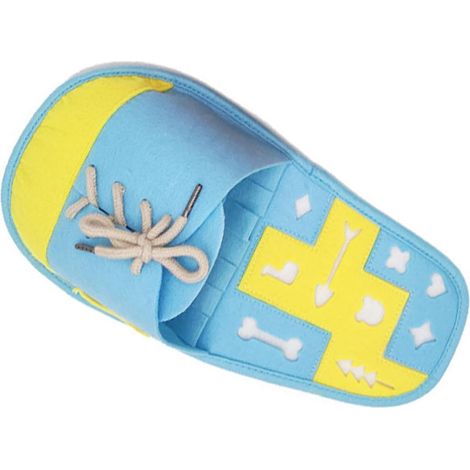 Tapis de Reniflement de Chaussure pour Chiens Bleu en Feutre Fond Antidérapant, Interactif pour Encourager Compétences de Recherche Fouille (1/5)