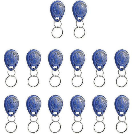 50 étiquettes porte-clés RFID réinscriptibles 125 kHz, type universel, 26-27 secondes. (1/4)