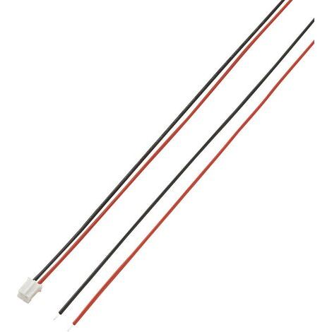 TRU COMPONENTS Cordon fil à carte assemblé Nbr total de pôles 2 Pas: 2 mm 1 pc(s) S18659 (1/3)