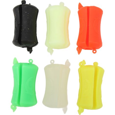 Lot de 6 clips de fixation à boule, caoutchouc TPR, antidérapants, pour canne à pêche, rangement bateau (1/5)