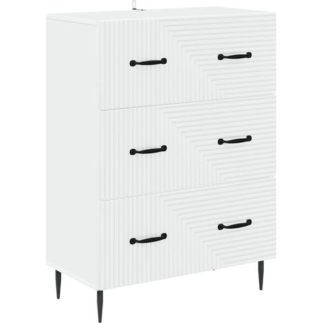 Cajonera Blanco 66 x 34,5 x 89,5 cm Madera de ingeniería vidaXL