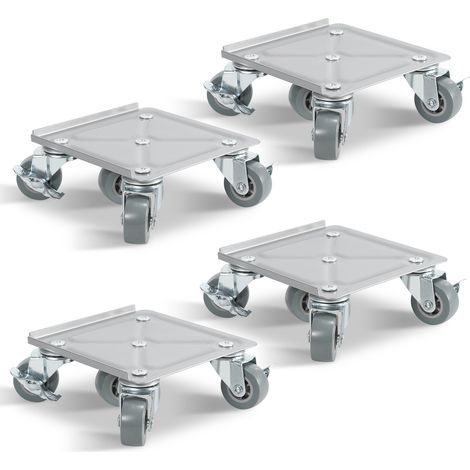 Wolketon Carrello per mobili 4x carrello per trasporto Carrello per mobili Ruote per carichi pesanti Cane per mobili Tavola rotante Set per traslochi 500 kg con ruote girevoli per tutti (1/5)