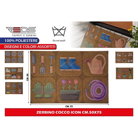 Zerbino icon 50 x 75 cm agugliato stampato in 3d - tappeto fuoriporta ricambio duplo
