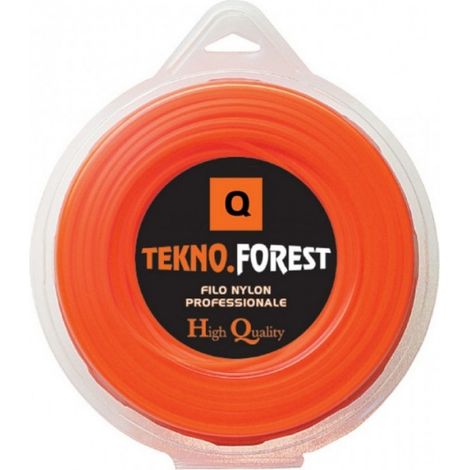 Filo decespugliatore QUADRATO 4 25MT TEKNOFOREST