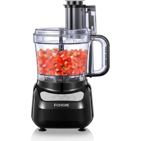 2.3L Large 2-in-1 Chute Food Processor Ideal for chopping, cutting, grating, mixing and kneading, easy to clean for home use (1/5)