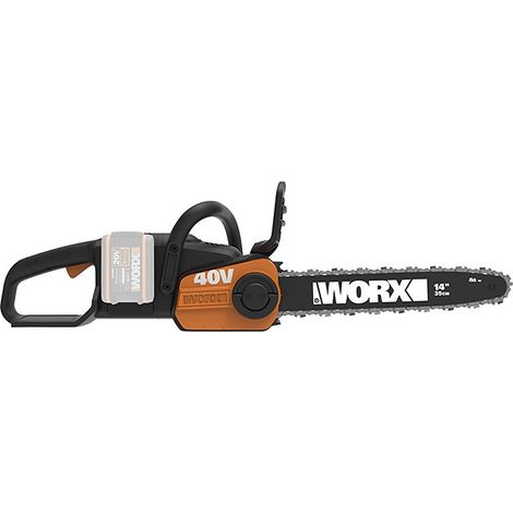 Motosierra inalámbrica sin escobillas WORX WG384E.9 de 40 V con espada de 35 cm para cortar y podar - Solo la motosierra (1/3)