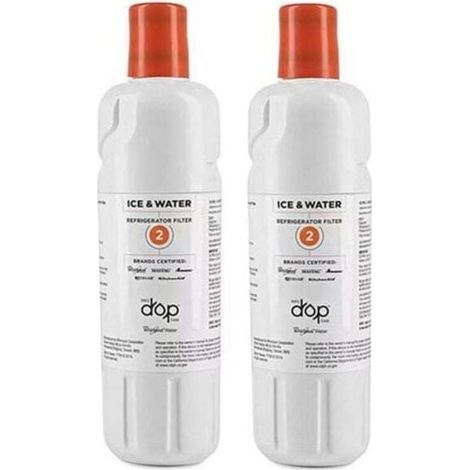 UlisemPack de 2 filtres (EDR2RXD1) Réfrigérateur, filtre à eau pour réfrigérateur