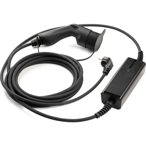 Alcapower Caricabatterie Portatile per Auto Elettriche 16A 250V Tipo 2, Potenza Regolabile fino a 3.68kW con Cavo Integrato da 5 Metri (1/4)