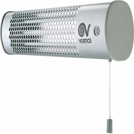 Lampe à rayons infrarouge murale 1800W, gris - Thermologika, Vortice
