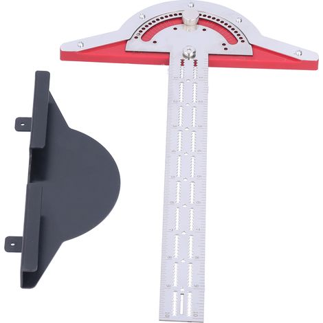 Règle d'angle en alliage d'aluminium, équerre en T pour menuisiers, outil de mesure 10 pouces, pour étudiants, architectes et designers. (1/5)