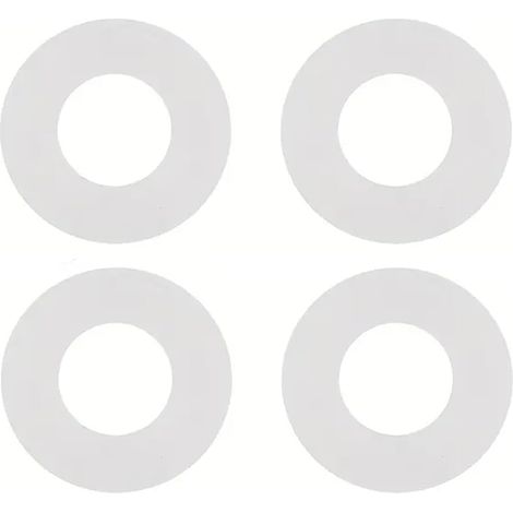 4 Pièces Joints d'Étanchéité en Caoutchouc de Silicone, Joint Chasse d'Eau WC Suspendu , Rondelles de Diaphragme en Caoutchouc pour Réparation de Soupape de Chasse d'Eau (1/5)