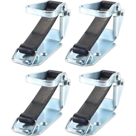 Lot De 4 Roulements De Verrouillage avec Élastique, Support De Pelle, Tendeur en Caoutchouc pour Voiture, Bateau, Remorque, Camion (1/5)