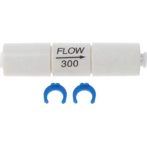 Limiteur de débit à insertion de 6,35 mm (1/4 pouce), compatible avec les systèmes d'osmose inverse de 300/450/800 ml et de 1 à 300 ml. (1/5)